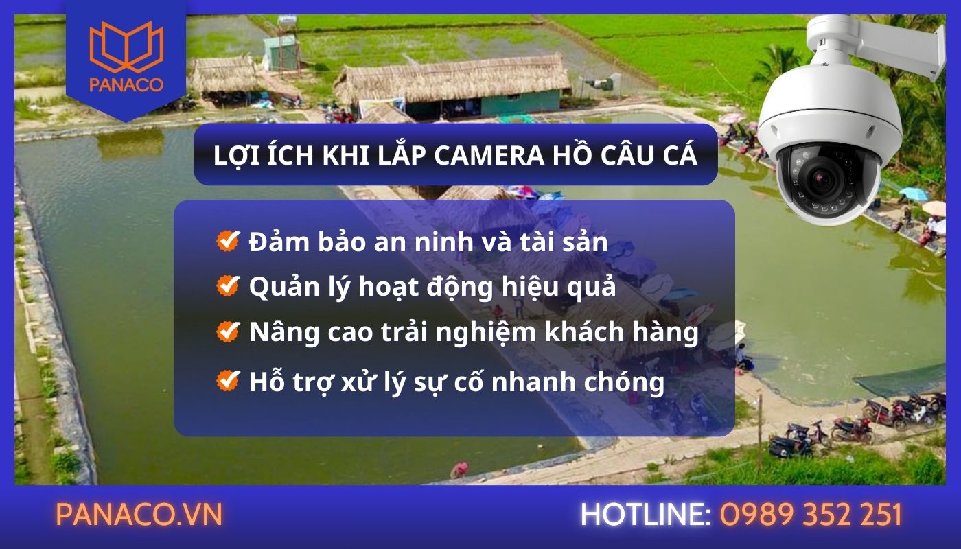 Lợi ích lắp camera giám sát hồ câu tôm và câu cá