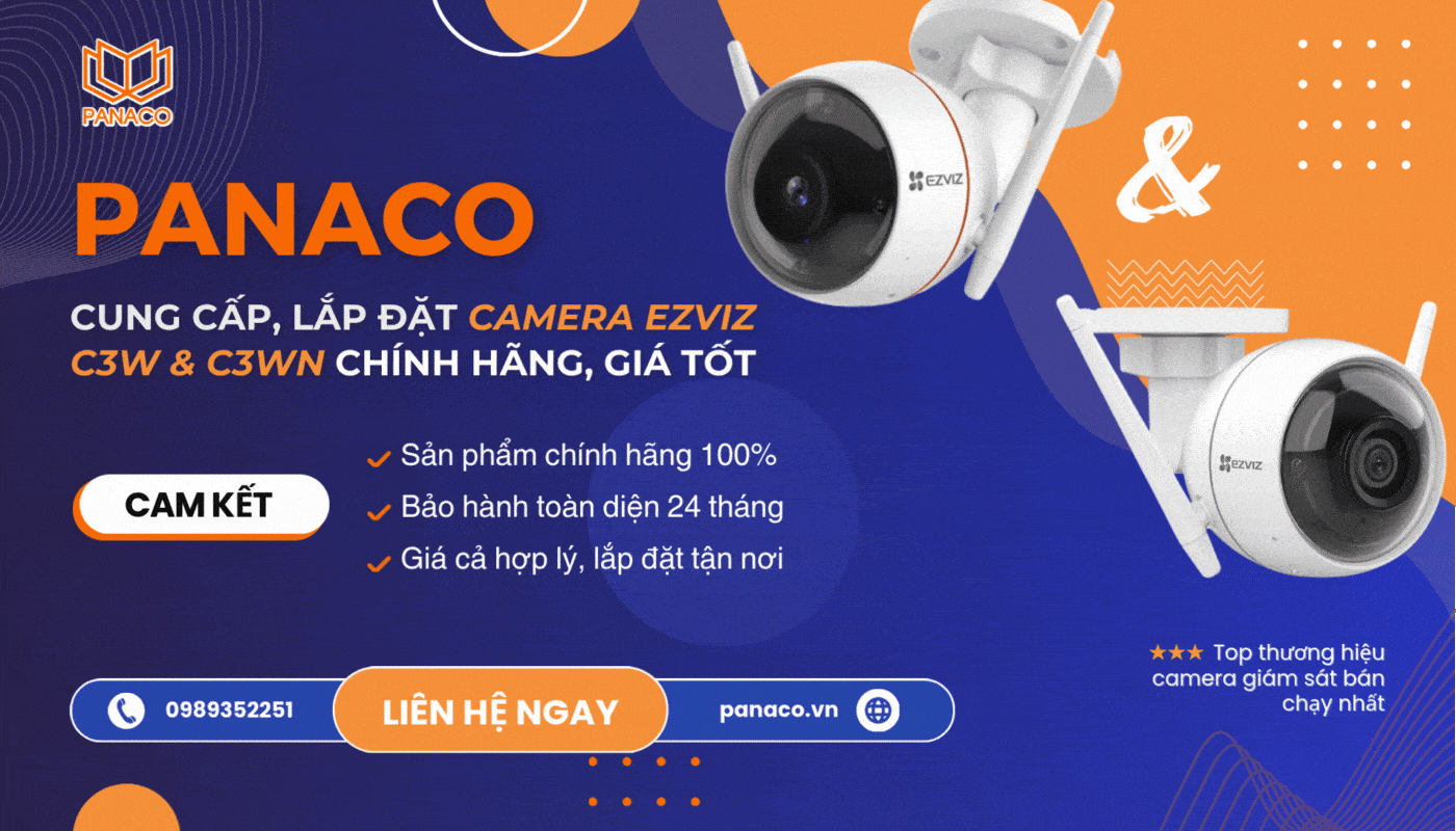 Mua camera Ezviz C3W và C3WN chính hãng tại PANACO