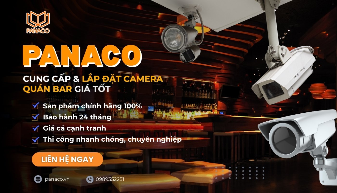 Lắp camera quán bar tại PANACO