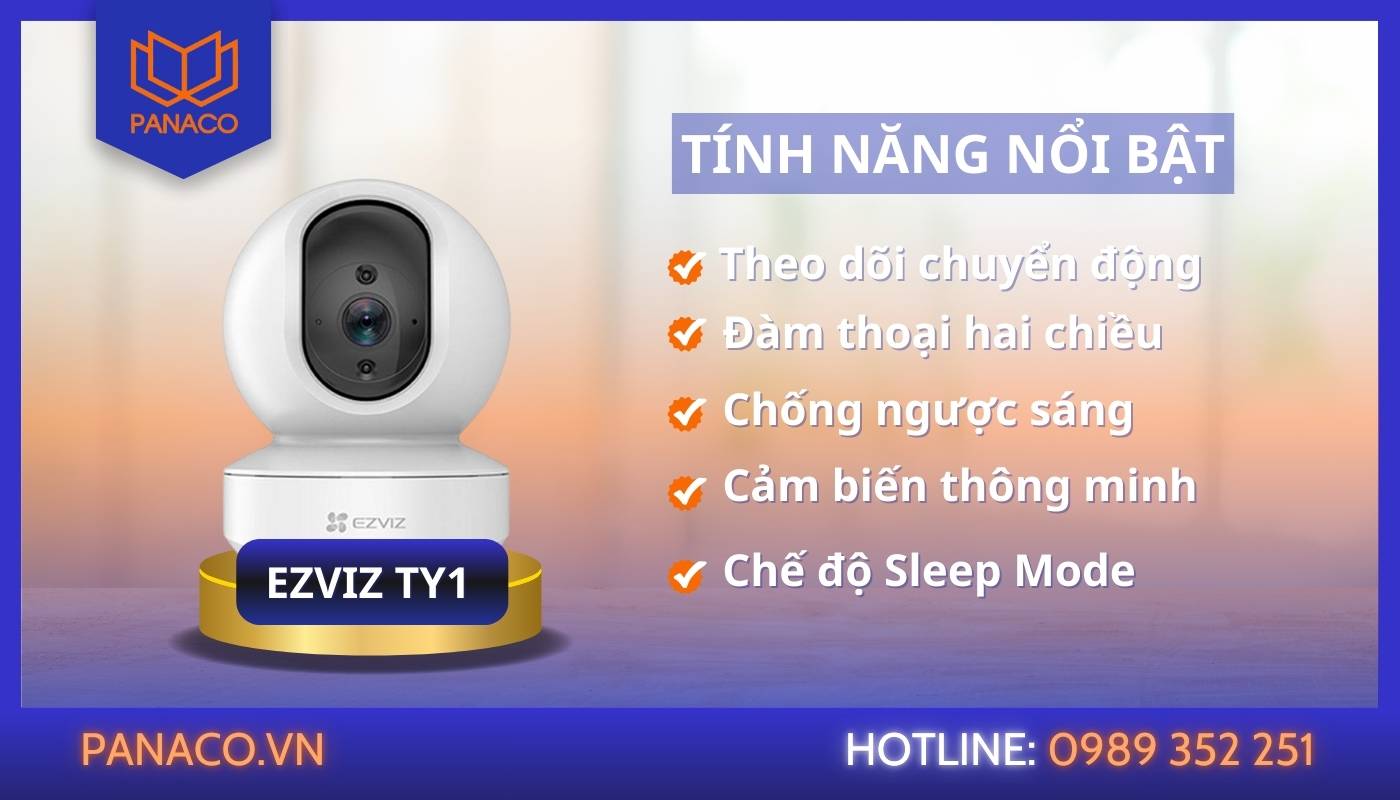 Tính năng thông minh của camera Ezviz TY1
