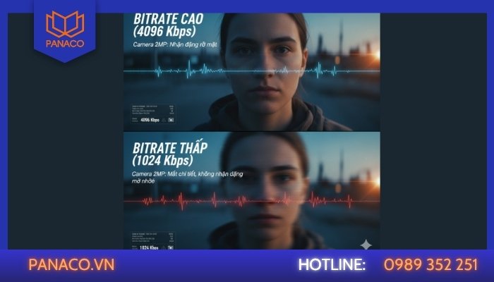 Bitrate ảnh hưởng đến chất lượng hình ảnh
