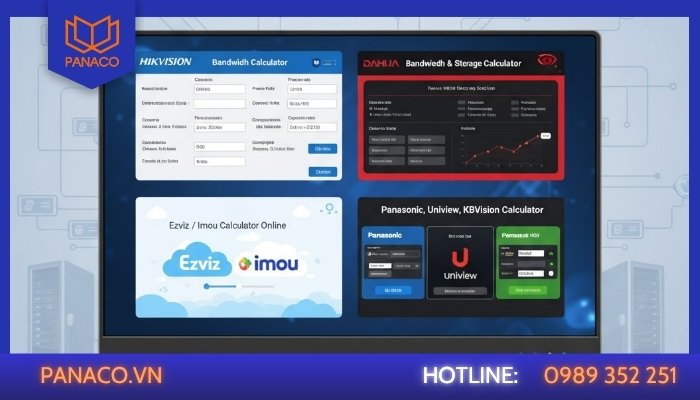 Các Công Cụ Và Phần Mềm Hỗ Trợ Tính Băng Thông Camera IP