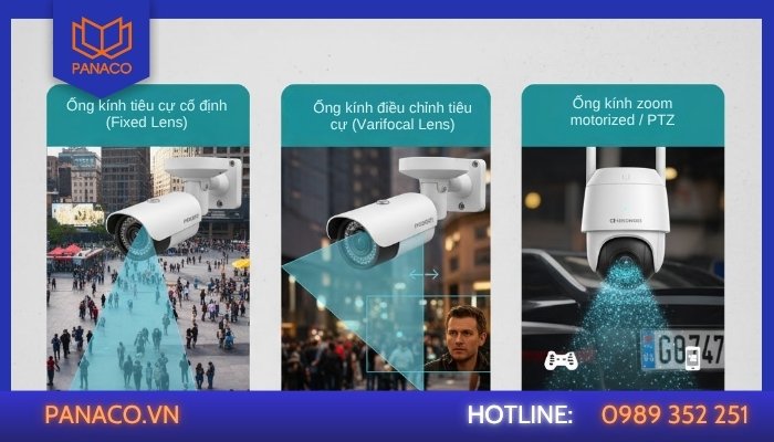 Các loại tiêu cự phổ biến trên camera giám sát