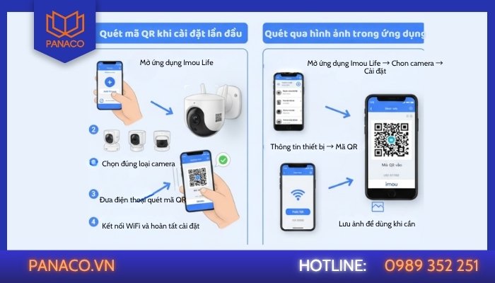 Cách quét mã QR camera Imou đúng cách