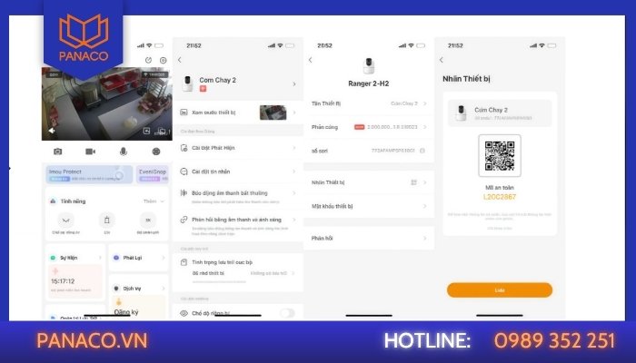 Cách xem mã an toàn trong ứng dụng Imou Life