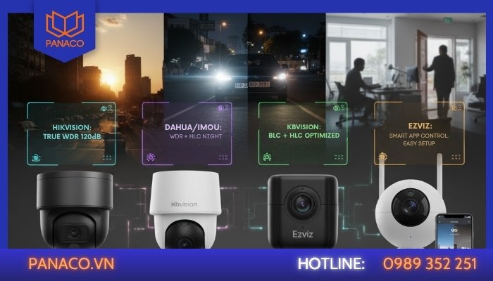 Camera nào hỗ trợ WDR, BLC, HLC tốt nhất hiện nay