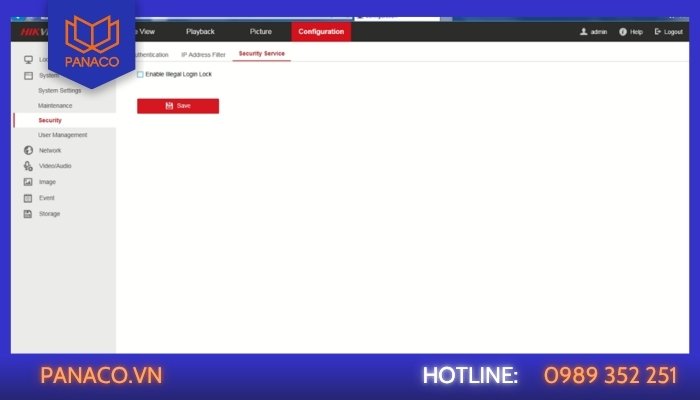 Cách thêm camera Hikvision vào đầu ghi Dahua bước 1: Đăng nhập vào giao diện web