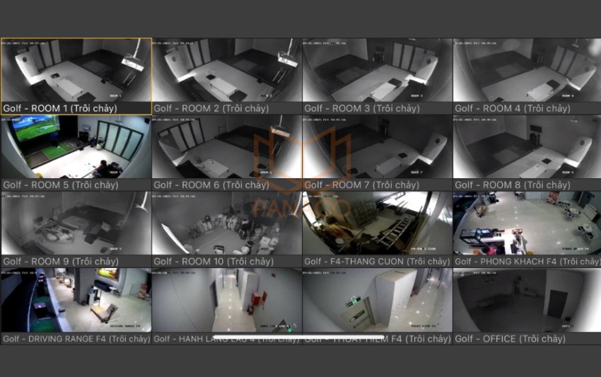 Đội ngũ an ninh dễ dàng giám sát từ xa qua điện thoại, máy tính