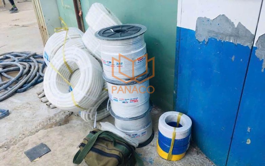Đi cáp mạng và nguồn chống cháy nổ