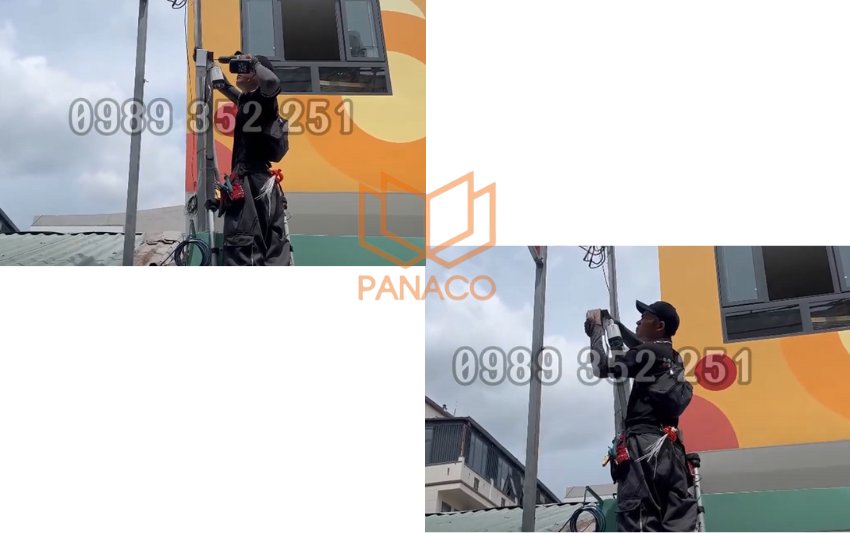 Lắp đặt camera tại các vị trí đã thống nhất,