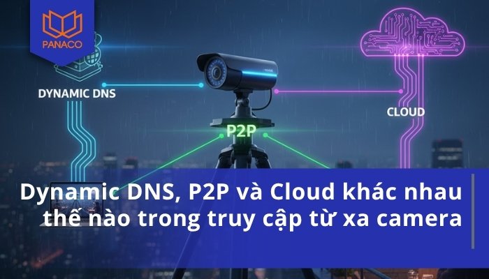 Dynamic DNS, P2P và Cloud khác nhau thế nào trong truy cập từ xa camera