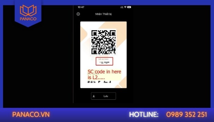 Hiển thị mã an toàn