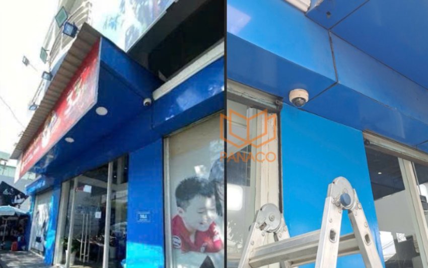 Hình ảnh thực tế sau khi lắp đặt camera ở Yola quận 1