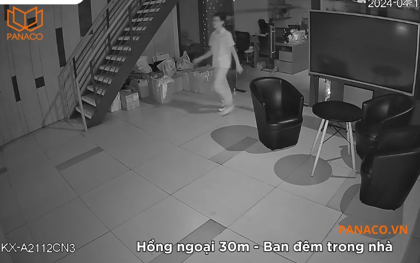 KX-A2111CN3-VN là camera giám sát ban đêm vượt trội với đèn hồng ngoại thông minh 30m