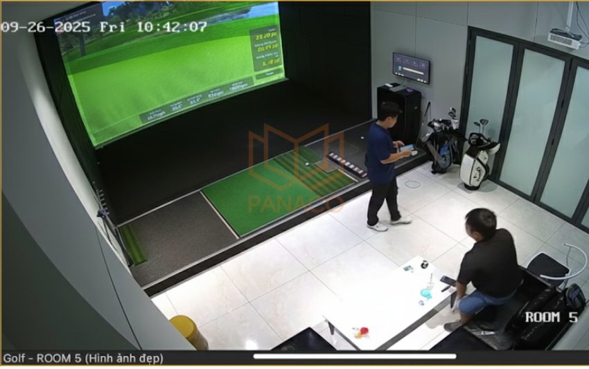 Kết quả thi công lắp đặt camera tại một phòng tập của Dragon Golf