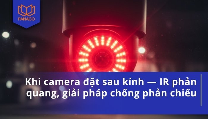 Khi camera đặt sau kính — IR phản quang, giải pháp chống phản chiếu