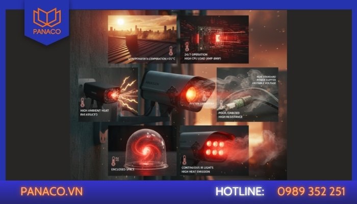 Nguyên nhân phổ biến khiến camera bị nóng