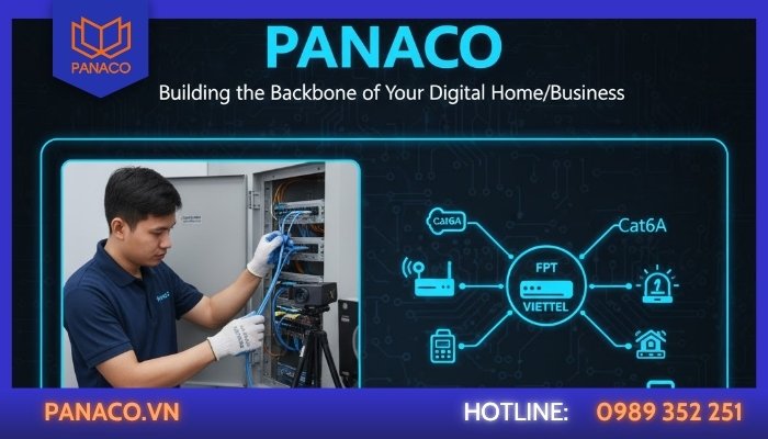 Panaco – Đơn vị thi công mạng nội bộ chuẩn kỹ thuật