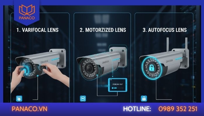 Phân biệt 3 loại ống kính_ Motorized, Varifocal và Autofocus