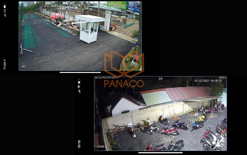 Camera quay cận cảnh bãi xe