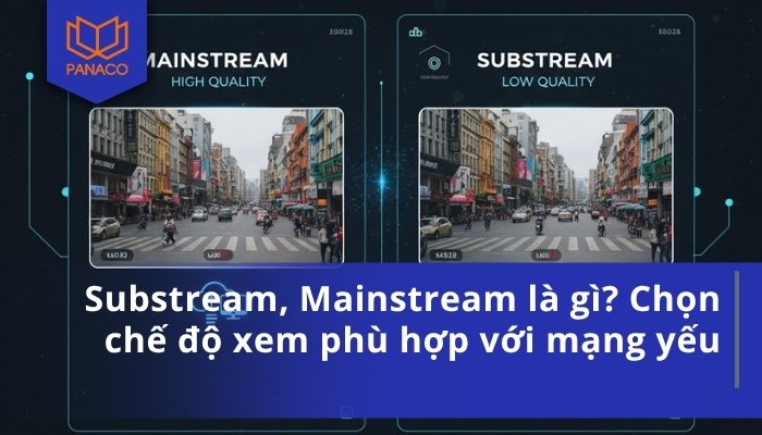 Substream, Mainstream là gì? Cách chọn chế độ xem phù hợp với mạng yếu