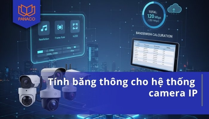 Tính băng thông cho hệ thống camera IP