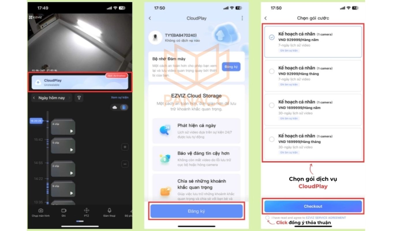 Cách sử dụng lưu trữ đám mây camera Ezviz miễn phí Cách sử dụng lưu trữ đám mây camera Ezviz miễn phí