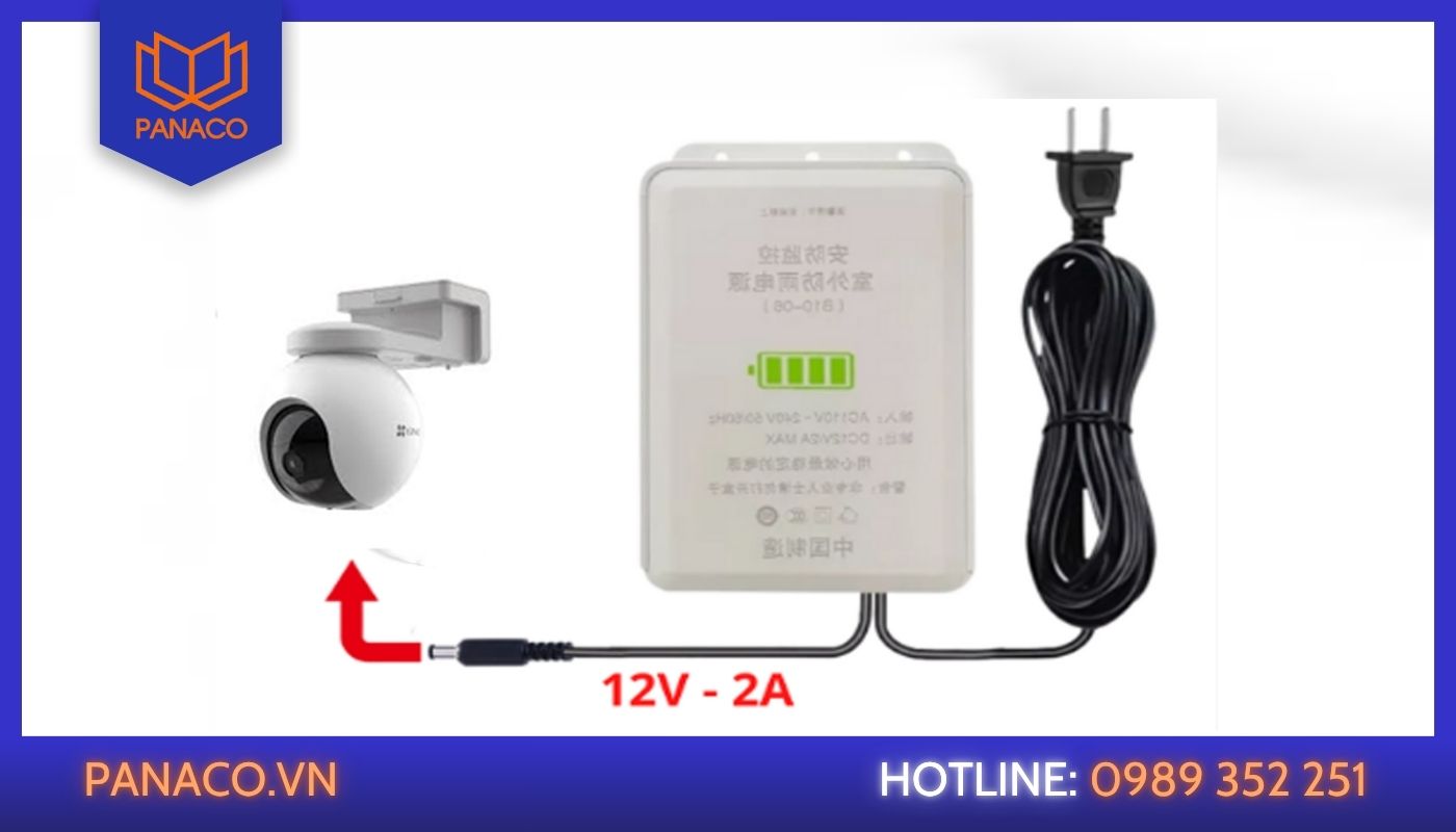Camera Ezviz nháy đèn đỏ do nguồn điện yếu Camera Ezviz nháy đèn đỏ do nguồn điện yếu