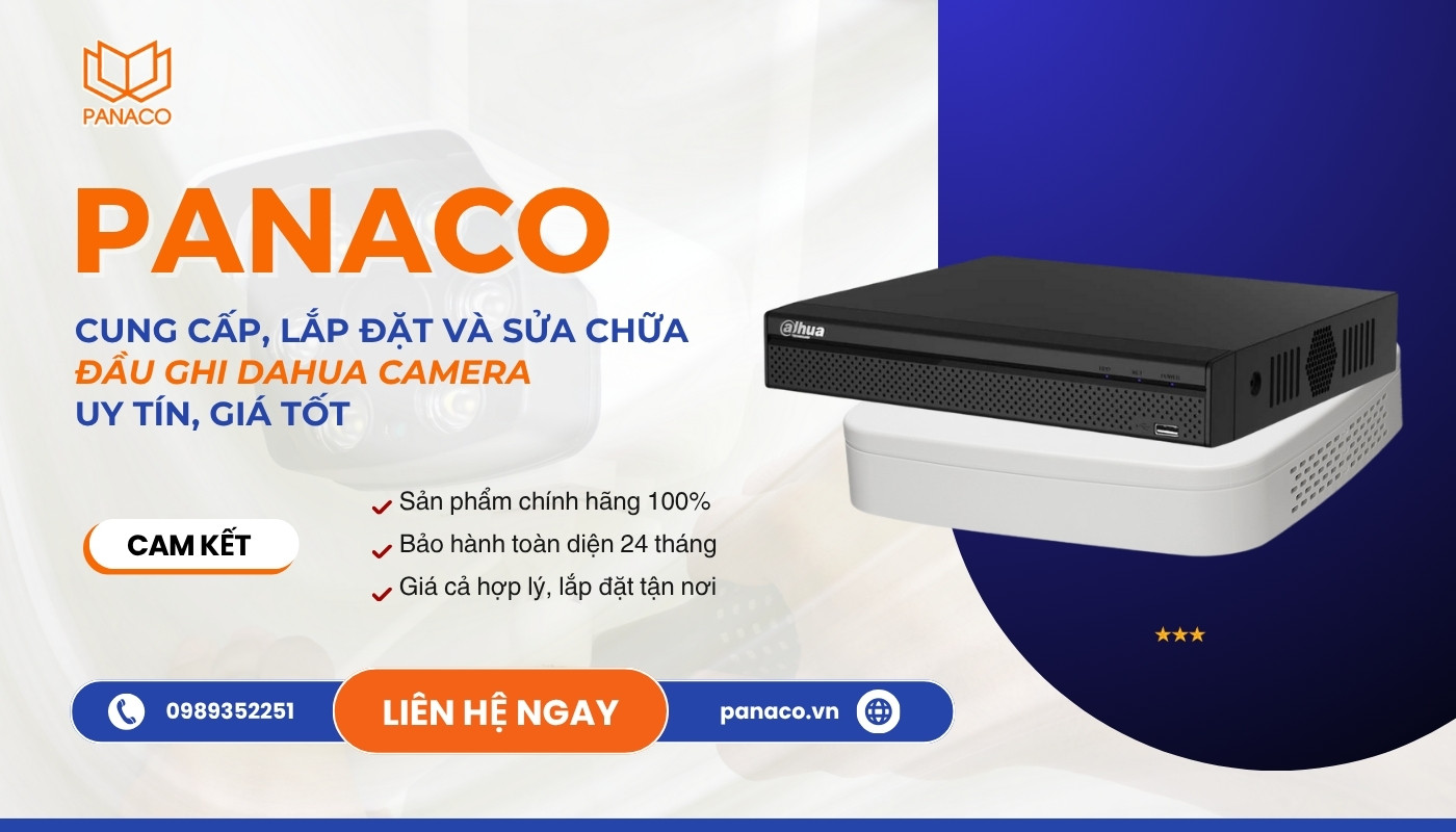 Cấu hình đầu ghi Dahua tại PANACO