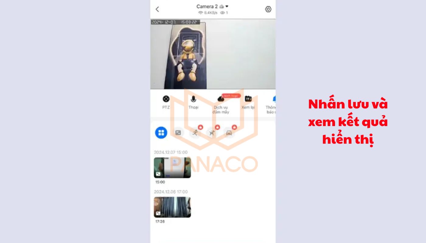 Sau khi hoàn tất thiết lập, nhấn "Lưu"