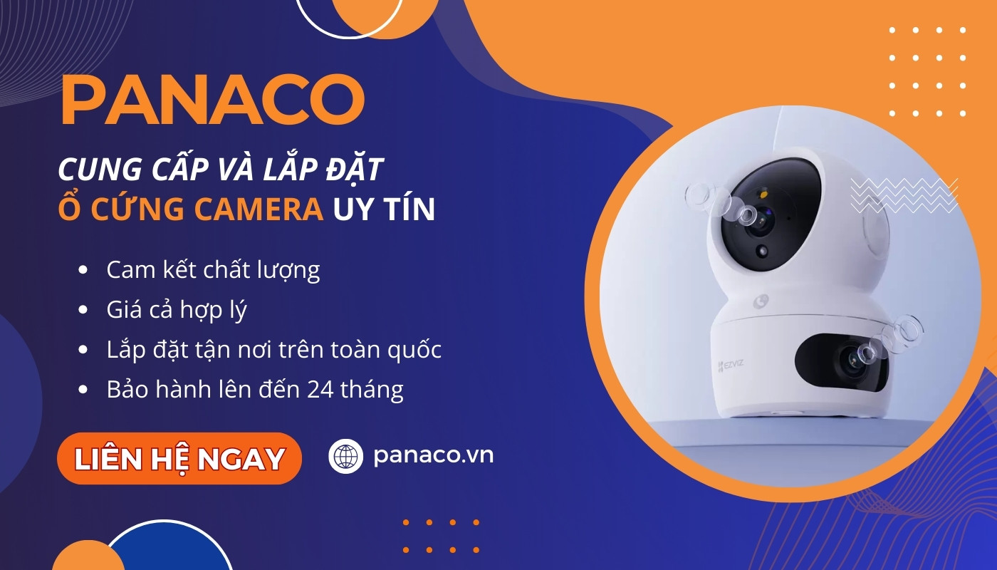 PANACO cung cấp và lắp đặt ổ cứng camera 