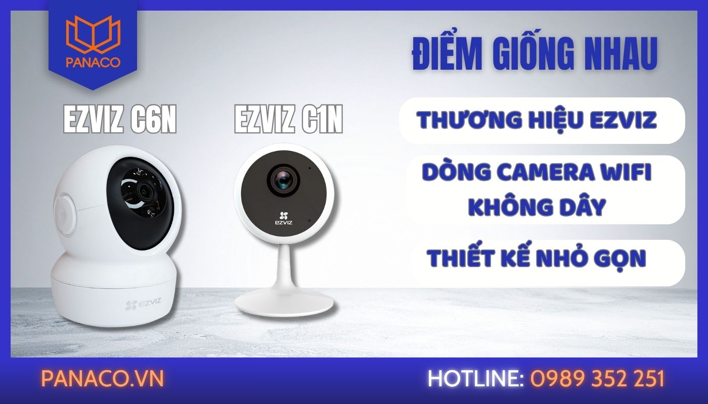 So sánh camera Ezviz C6N và C1C về điểm giống nhau So sánh camera Ezviz C6N và C1C về điểm giống nhau
