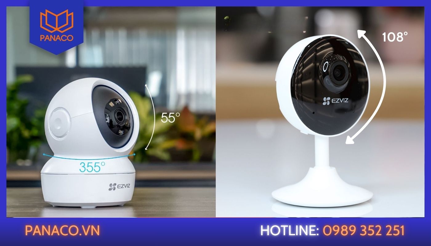 So sánh camera không dây Ezviz C6N và C1C về góc quay So sánh camera không dây Ezviz C6N và C1C về góc quay