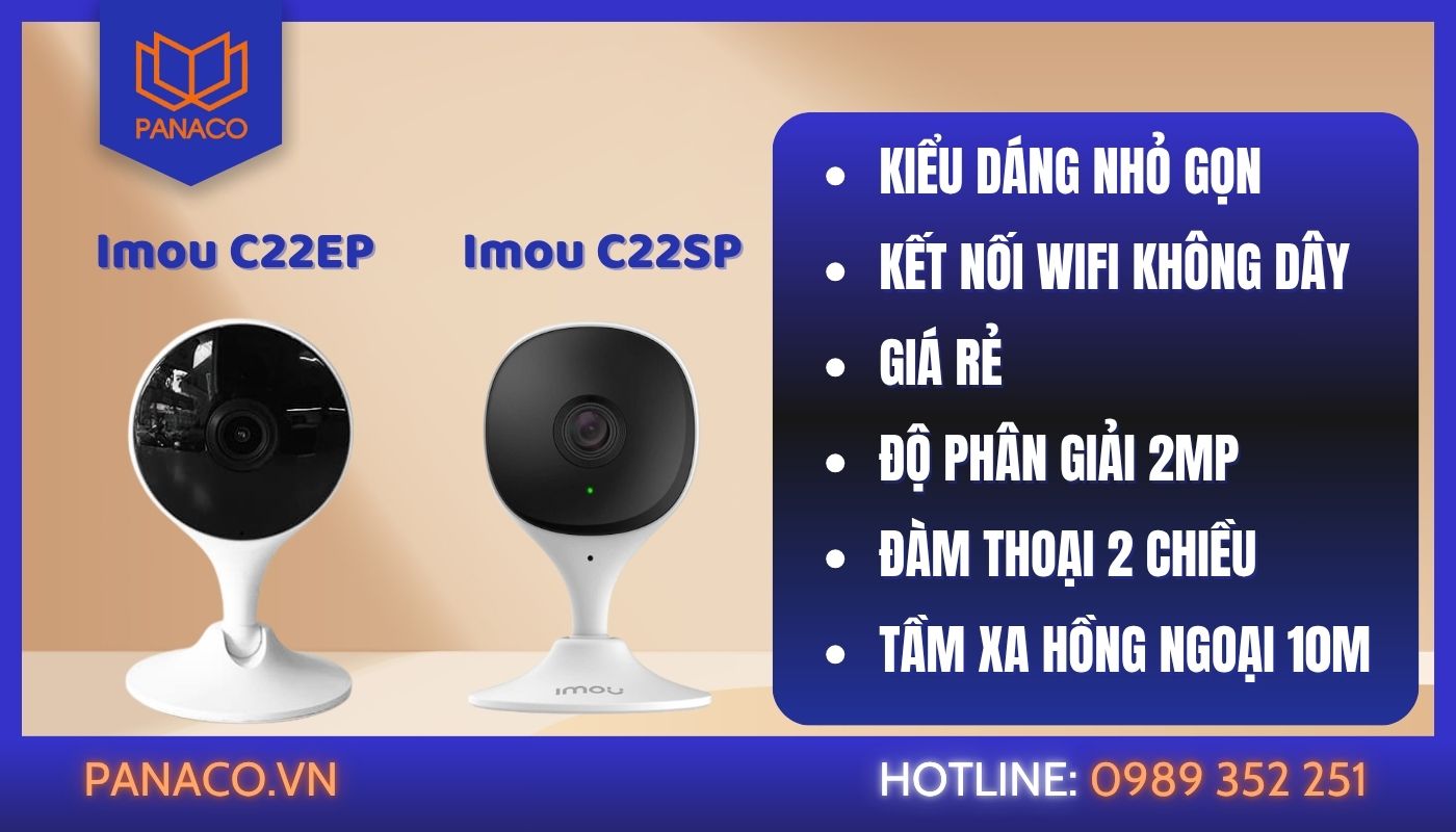 Điểm tương đồng giữa camera Imou C22SP và C22EP Điểm tương đồng giữa camera Imou C22SP và C22EP