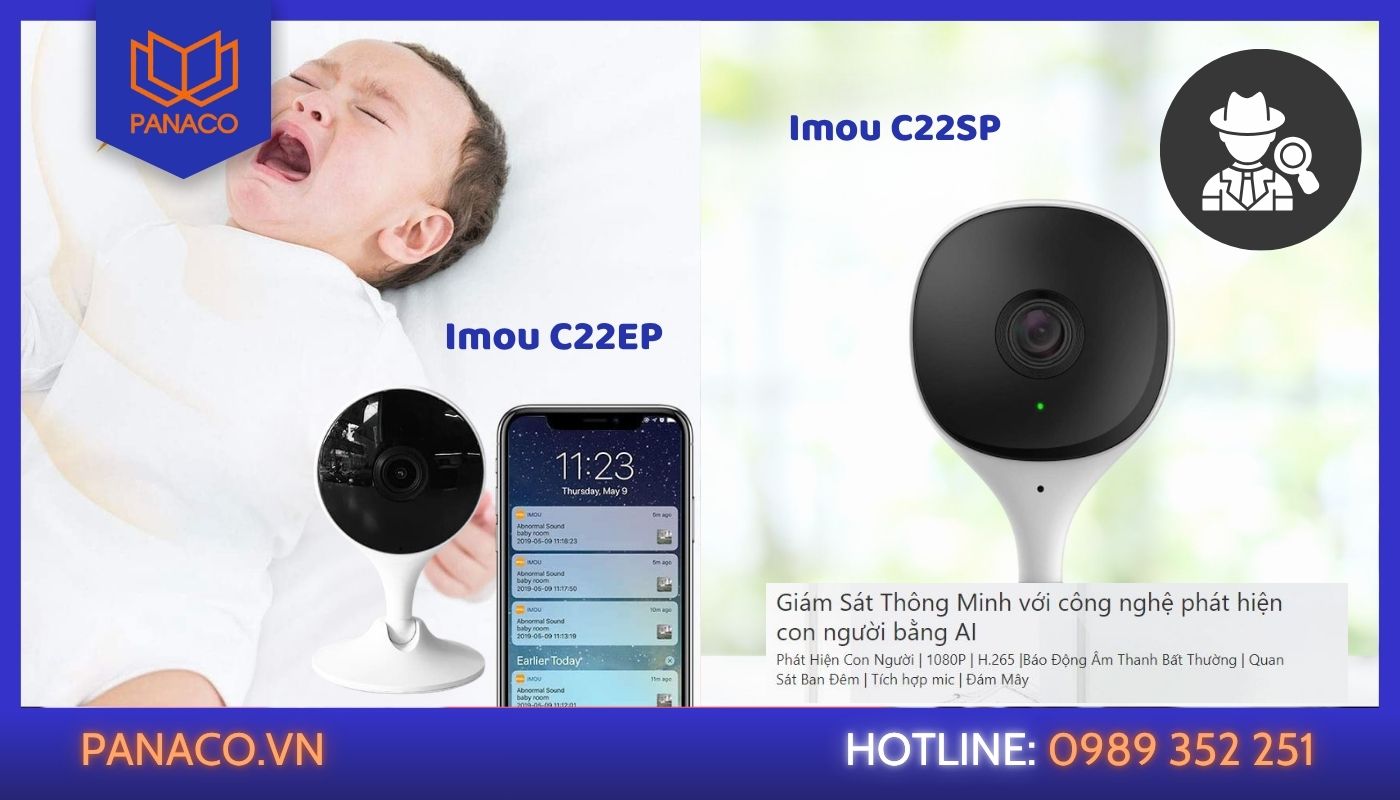 So sánh camera Imou C22EP và C22SP về tính năng So sánh camera Imou C22EP và C22SP về tính năng