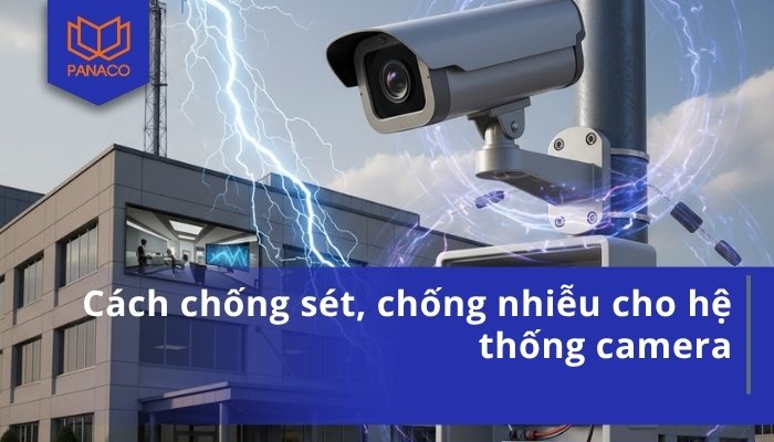 Giải pháp chống sét cho hệ thống camera