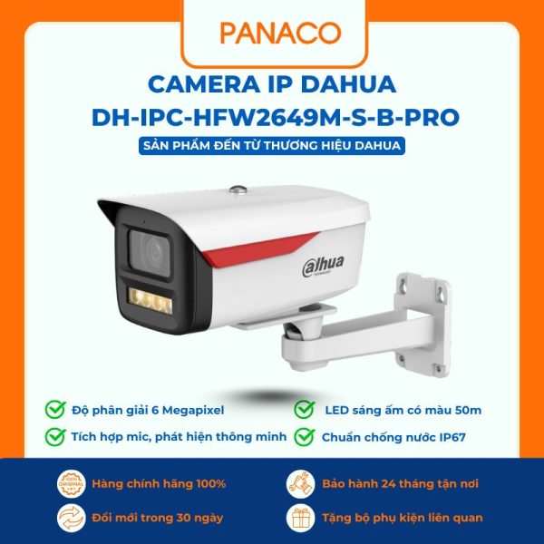 Camera IP Dahua DH-IPC-HFW2649M-S-B-PRO