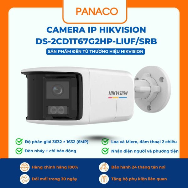 Camera IP Hikvision DS-2CD1T67G2HP-LIUFSRB