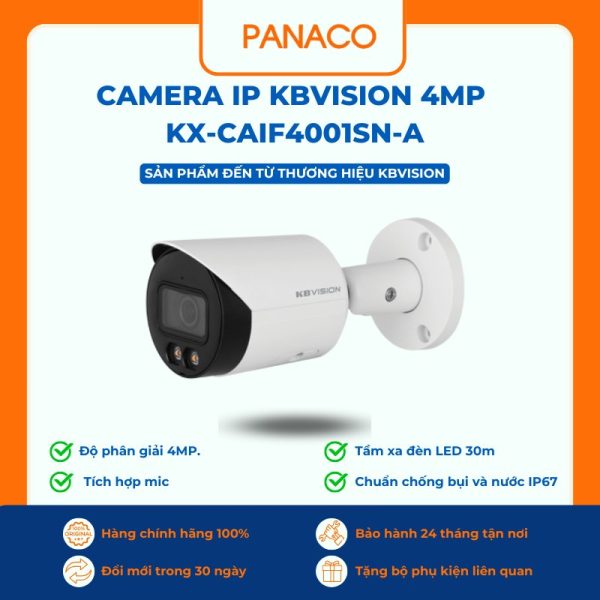 Camera IP KBvision 4MP KX-CAiF4001SN-A