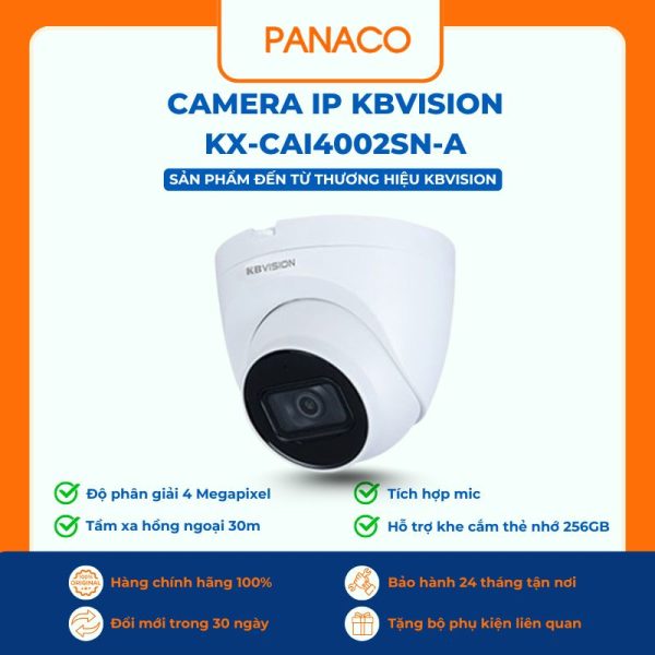 Camera IP Kbvision 4MP KX-CAi4002SN-A