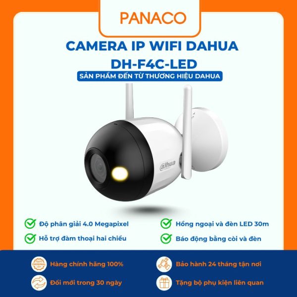Camera IP Wifi Dahua 4MP DH-F4C-LED