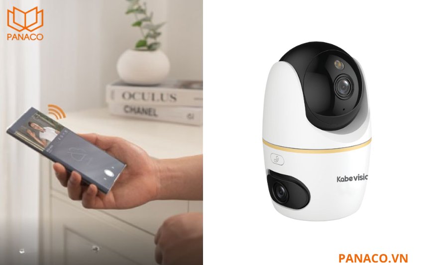 Camera KX-AM10W được thiết kế nút nhấn gọi điện trực tiếp trên thân