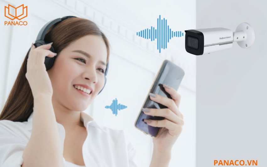 Camera KX-CAi4205MSN còn tích hợp micro thu âm