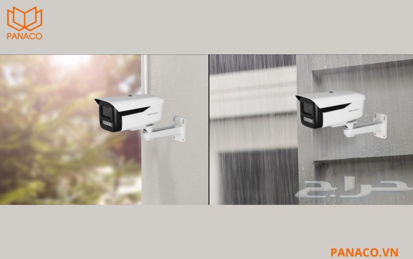 Camera KX-CAiF4003SN-AB đạt chuẩn chống bụi nước IP67 cùng cấu trúc vỏ kim loại kết hợp nhựa chắc chắn