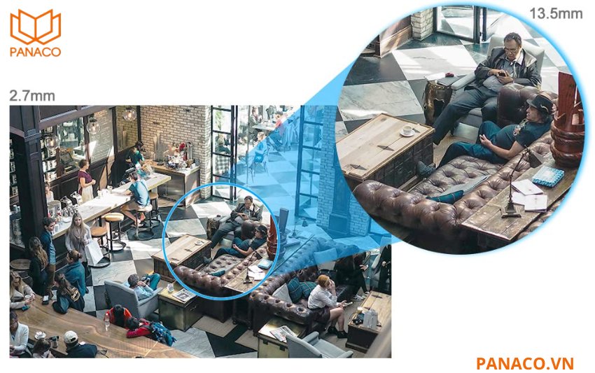 Camera thiết kế ống kính motorized tiêu cự 2.7mm–13.5mm