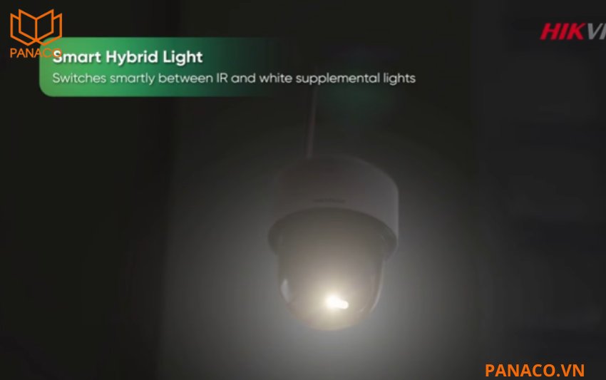 DS-2CFSP4/4G được trang bị hệ thống ánh sáng thông minh Smart Hybrid Light