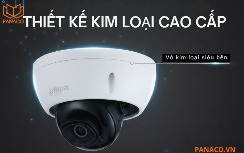 DH-IPC-HDBW1230E-S5 hoạt động bền bỉ với lớp vỏ kim loại chuẩn chống nước IP67