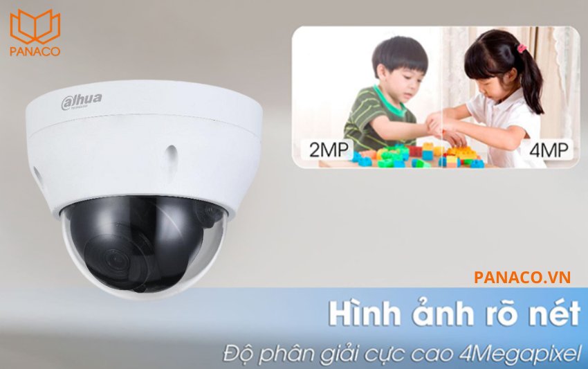 DH-IPC-HDPW1431R1P-S4 mang lại chất lượng hình ảnh 4MP