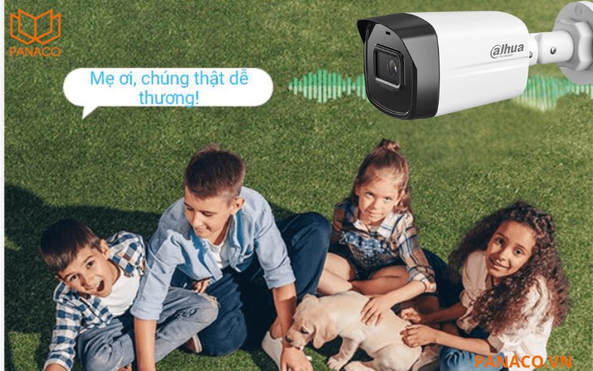 DH-IPC-HFW1230TL2-A tích hợp micro thu âm tiện lợi