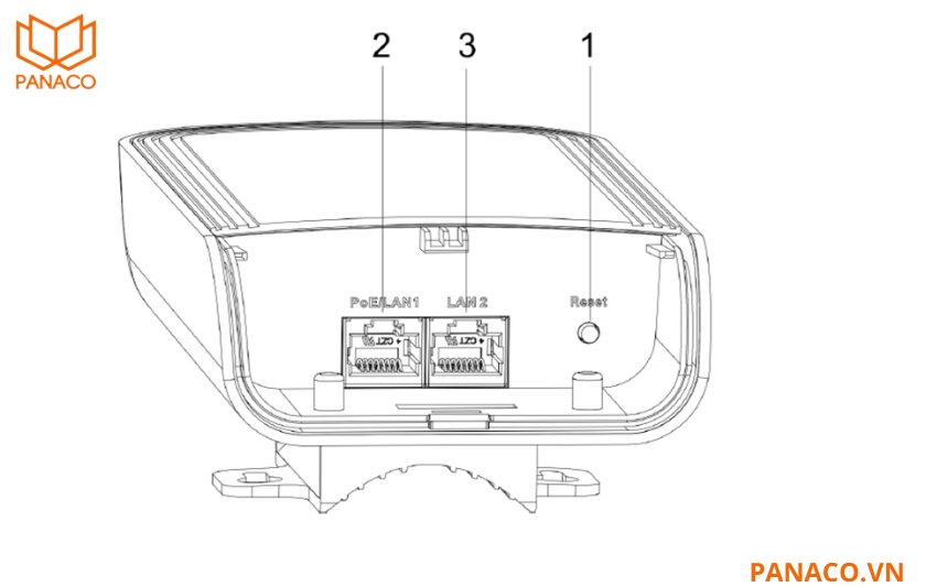 Bộ thu sóng DS-3WF1000-EI-2N  được thiết kế với hai cổng RJ45 10/100 Mbps